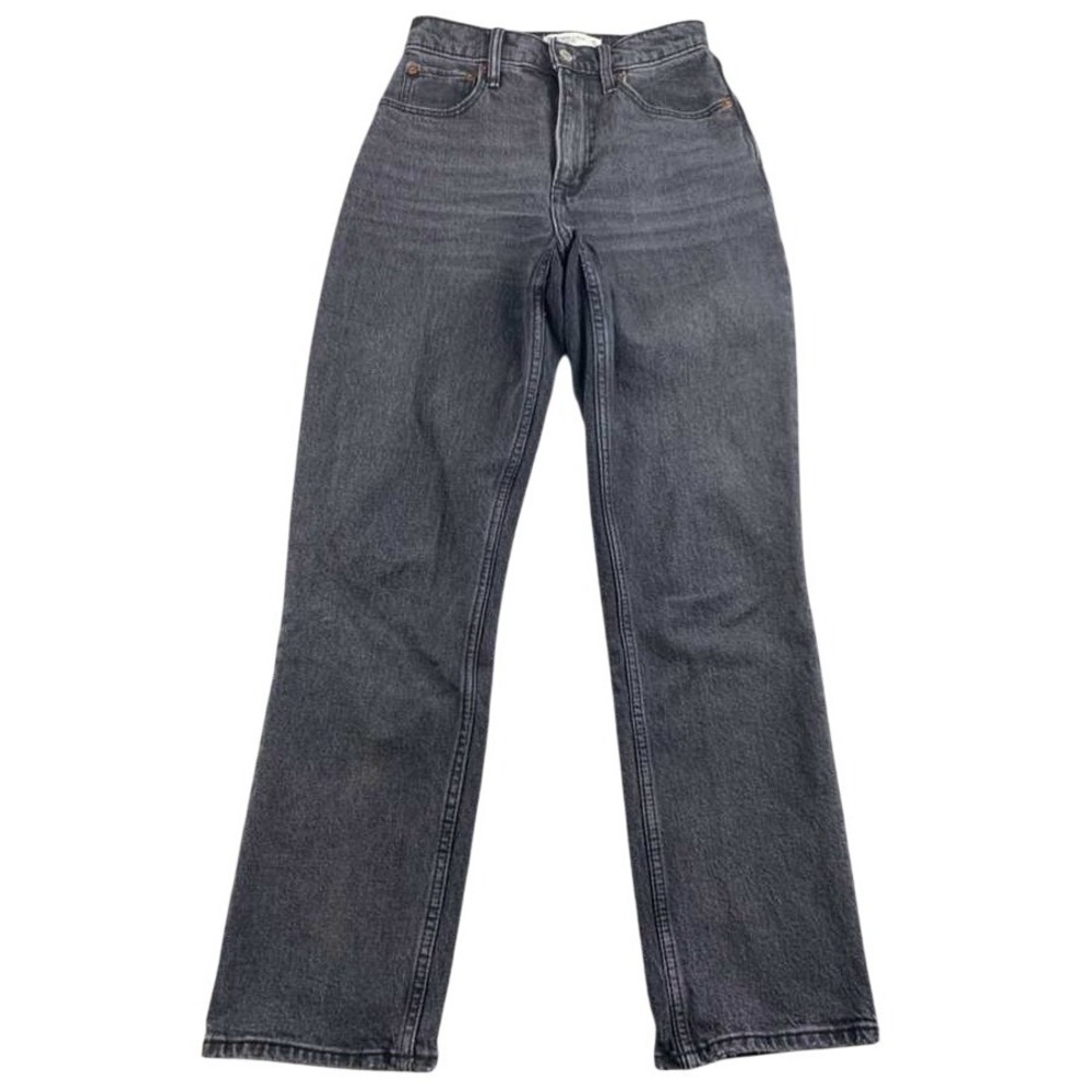Abercrombie & Fitch Jeans‎ Women 25 0s Black 90s Straight Ultra High Rise Curve